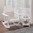 thumbnail image 5 of Prime Garden Patio Side Table Rectangle Adirondack Table for Outdoor,White, 5 of 7