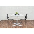 thumbnail image 6 of 36" Pneumatic Height Adjustable Square Cafe Table - White, 6 of 7