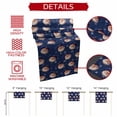 thumbnail image 6 of Christmas Western Santa Claus Table Runner 13x90in Non-Slip Cotton Linen Table Runners, Winter Snowflakes Navy Blue Dresser Scarves TableRunner for Dinner Kitchen Dining Wedding Party, 6 of 9