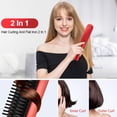 thumbnail image 3 of Alisador de pelo inalámbrico USB peine plancha de pelo de cerámica cepillo de viaje rizador de pe MABOTO Peine, 3 of 7