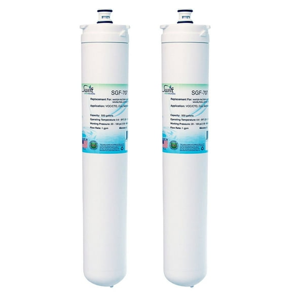 Swift Green Filters SGF-707 Compatible Commercial Water Filter for 47-55707G2, 47-55707CM, WHIRLPOOL 4373531, PSQC-2 , Made in USA (Pack of 2)