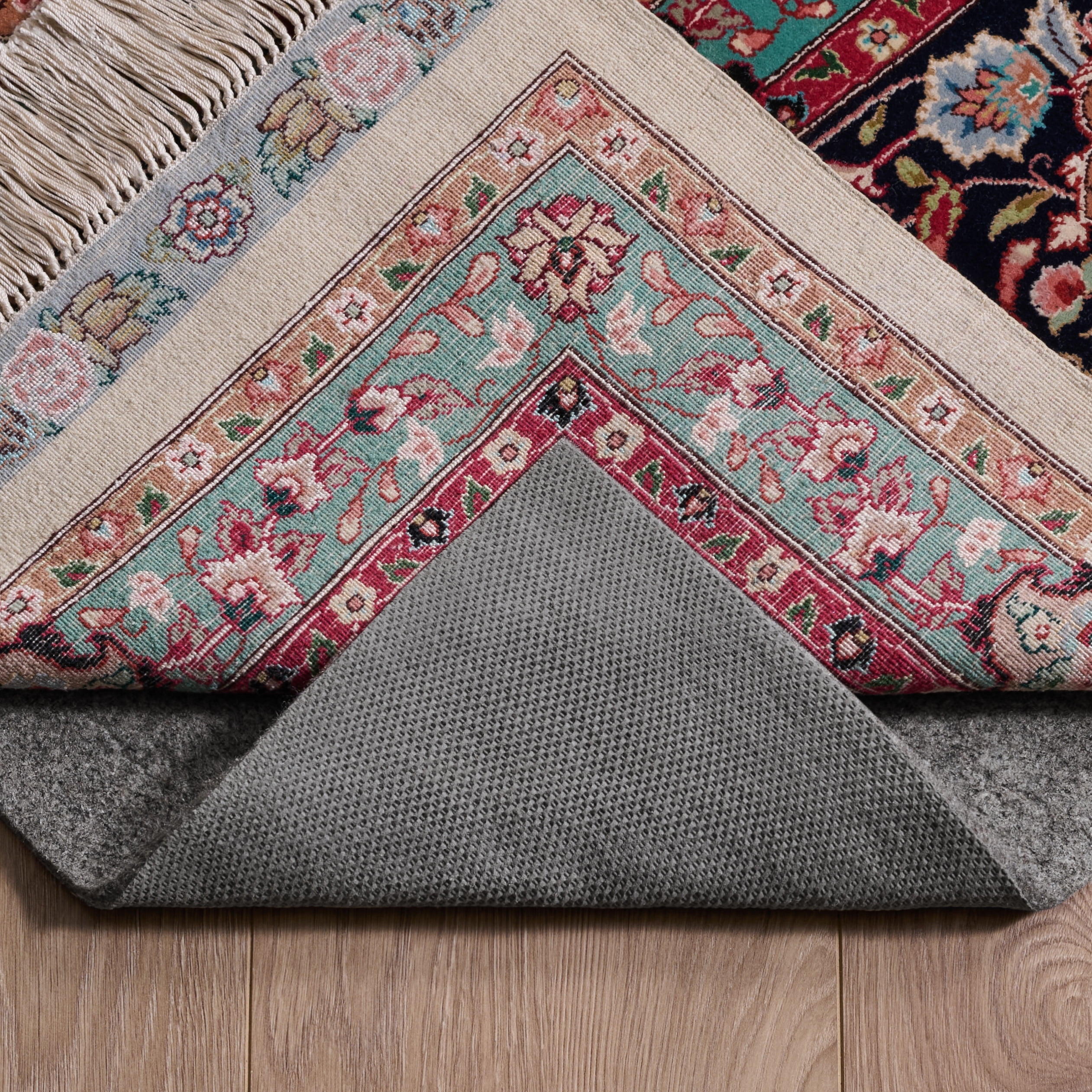 SAFAVIEH Durable Hard Surface Non-Slip Rug Pad, Grey, 5' x 8'