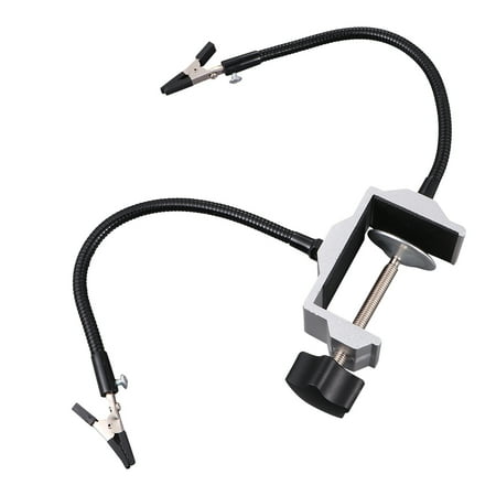 

Electric Soldering Iron Rack Universal Arm Simple and Multifunctional Soldering Station Universal Arm Clips (Silver)