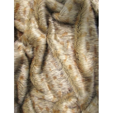 Faux Fake Fur Animal Short Pile Coat Costume Fabric / Hybrid Wolf / Sold By The Yard/Ecoshag™