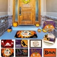 thumbnail image 3 of OAVQHLG3B Halloween Door Mat Pumpkins Ghost Doormat Indoor Outdoor Entrance Linen Floor Rug Halloween Decor Non Slip Rubber Welcome Door Mat Halloween Decoration(15.75x23.62"), 3 of 3