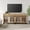 Oak, variant on Modern 4-in-1 Modern TV Stand with Glass Doors & 4 Drawers, Reinforced Metal Base Entertainment Center, Stable Media Console for 120 Inch TVs, Bedroom Living Room, Beige