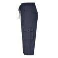 thumbnail image 6 of Linen Pants Women Elastic High Waisted Straight Leg Lace Hem Pants Casual Slacks Summer Beach Vacation Trousers with Pockets, 6 of 7