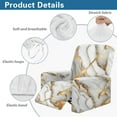 thumbnail image 5 of Kuiaobaty Marble Print Recliner Couch Cover Easy Replacement Reclining Sofa Slipcover Breathable Reclining Slipcover Stretch Recliner Chair Cover with Pocket for Living Room, 5 of 8
