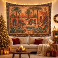 thumbnail image 3 of Persian Garden Under Golden Sun, Serene Folk Art for Nature Lovers, Ornamental Garden Decor, Housewarming Gift, Tapestry Wall Hanging for Bedroom and Living Room, 3 of 7