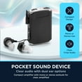 thumbnail image 2 of Sound Amplifier - Pocket Sound Voice Enhancer Device with Duo Mic/Ear Plus Extra Headphone and Microphone Set, Personal Hearing Amplifier Device by MEDca, 2 of 9