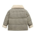 thumbnail image 5 of KYAIGUO Kids Toddler Puffer down Jacket for Boys Girls,Baby Fall Winter Warm Outerwear Lapels, Plaid Thick Snow Coat Little Boys Girls Winter Outerwear ,Size 2-10Y, 5 of 8