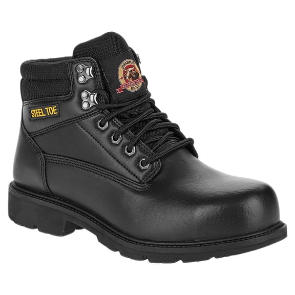 Brahma Men's Wide Width Gus 6" Black Steel Toe Work Boot