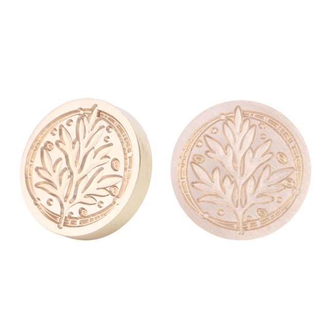 Ndcxsfigh Cabeza Cera Sellado Plantas Antiguas Retro Pintura Fuego para Sobres Tarjetas (YX07)