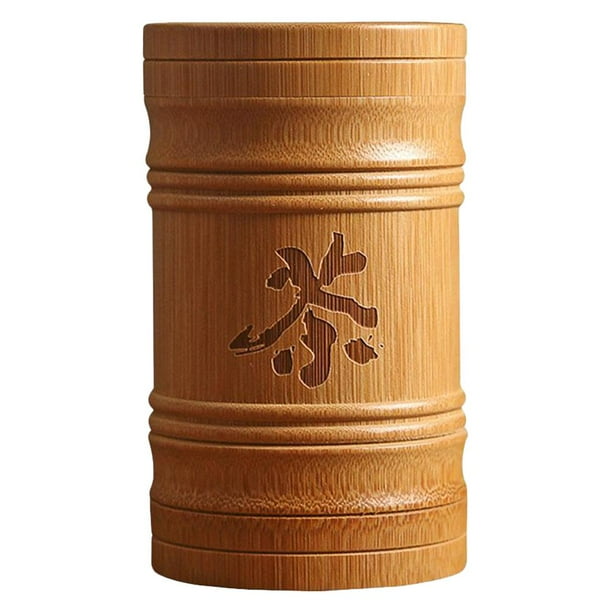 Portable Bamboo Sealed Tea Canister With Chinese Tea ...