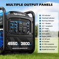 thumbnail image 4 of Gewna 4550W Portable Inverter Generator,Gas Powered Generator for Home Backup,Emergency,Camping,Epa Compliant,Blue, 4 of 8