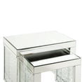 thumbnail image 2 of Mesa Benzara Benjara con tapa de espejo y detalles de cristal, 2 of 6