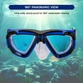 thumbnail image 3 of Endless EL1015 Snorkel Mask with Dry Top Breathing System | Blue | Material : Silicon, Plastic | With Anti-Fog and UV Protection | Diving Mask with Waterproof Equipment for Adults and Children, 3 of 5