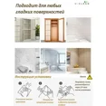 thumbnail image 2 of Graflsoa Modern Transparent Self-Adhesive Shelf Brackets - 8-Piece Set for Wood, Glass & Laminated Surfaces, 2 of 6