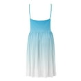 thumbnail image 3 of SMihono Robes Bohèmes d'Été Femmes Grande Taille Mode Robes Femmes Été Imprimé Décontracté Col en V Sans Manches Vacances Robe Courte, 3 of 4