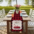 thumbnail image 4 of Table Runners 72 Inches Long Dress Scarves, Valentine's Day Farmhouse Kitchen Table Runner, Coffee Tablerunners, Floral Love Heart Romantic Roses Plaid 14x72 Inch, 4 of 9