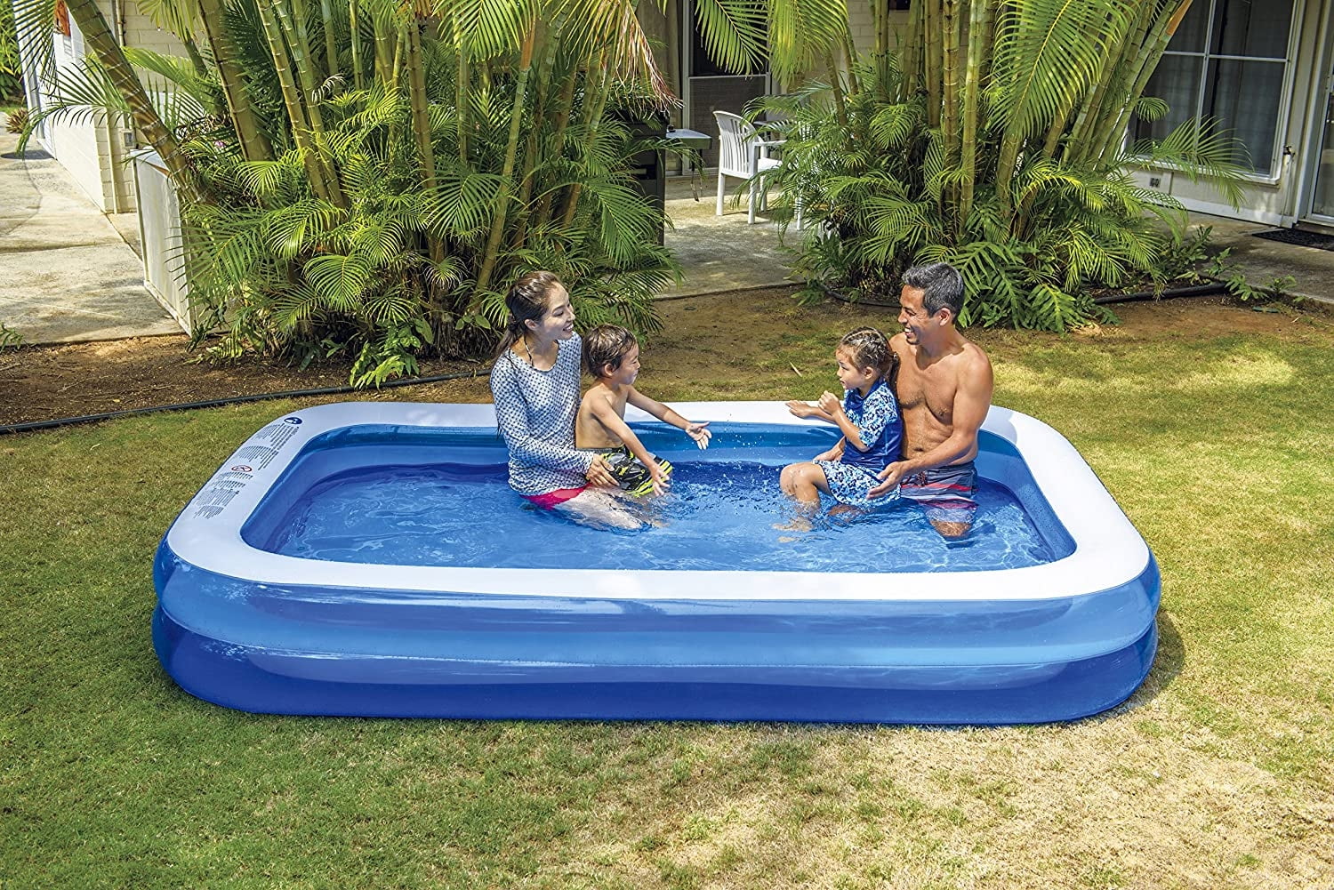 Jilong Crab Pool Ø100x95cm children pool inflatable bottom paddling pool with sun protection 