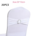 thumbnail image 2 of Lazos para sillas, 30 Uds., banda elástica para cubierta de silla con hebilla deslizante para boda, fiesta, ceremonia, recepción, decoración de banquete, 2 of 5