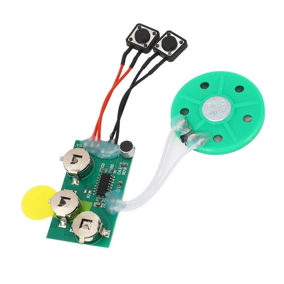 Módulo de Sonido de Voz Grabable Con Chip de Tarjeta de Felicitación Diy Botón de Disparo de 120 Segundos para Invitaciones de Tarjetas Caseras Verde