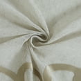 thumbnail image 5 of Dainty Home Natalie Linen Shower Curtain Linen Look With Velvet Scroll Designed Appliqué 70" x 72", 5 of 5