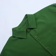thumbnail image 6 of uikmnh Mens Shirts,Men's Summer Casual Solid Cotton and Button Short Sleeved Shirt Top,Men's T-shirts,T Shirts for Man(Color:Green,Size:XL), 6 of 7