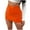 Orange, variant on Women's Faux Leather Mini Skirt Stretch Basic High Waist Short Bodycon Pencil Skirt Fashion Wrap Skirt