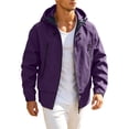 thumbnail image 3 of Tqyyweavej Mens Rain Jacket Waterproof Windproof Outdoor Raincoat with Zip Pocekts Hooded Drawstring Windbreaker for Hiking, Cycling, Fishing, 3 of 10