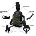 thumbnail image 5 of HELLHERO American Flag Pattern Crossbody Bags Polyester Double Zipper Travel Crossbody Purse for Casual Travel, 5 of 7