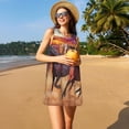 thumbnail image 3 of Balery a herd of horses Vestidos de verano para mujer con estampado: vestido holgado sin mangas, vestido playero informal y cómodo para días calurosos., 3 of 7