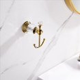 thumbnail image 5 of 2X Gancho de Toalla de Cristal, Dorados para Batas, Colgador de Pared para Toallas de Mano de BañO para Armario de Ropa, Cocina Montada en la Pared, 5 of 5