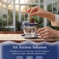 thumbnail image 2 of 2026 New Umbrella Tea Strainer,Elegant Tea Strainer Filter Set with Unique Umbrella Shape, Chinese Blue & White Porcelain Ceramic Teas Infuser with Rotating Design for Kung Fu/Coffee/Brewing(Blue+Red), 2 of 7