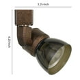 thumbnail image 5 of 10W Integrated LED Track Fixture with Polycarbonate Head, Bronze and Black- Saltoro Sherpi, 5 of 5