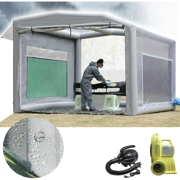 New Version Sewinfla Airtight Waterproof Paint Booth Durable Portable Paint Booth for Overspray Problem