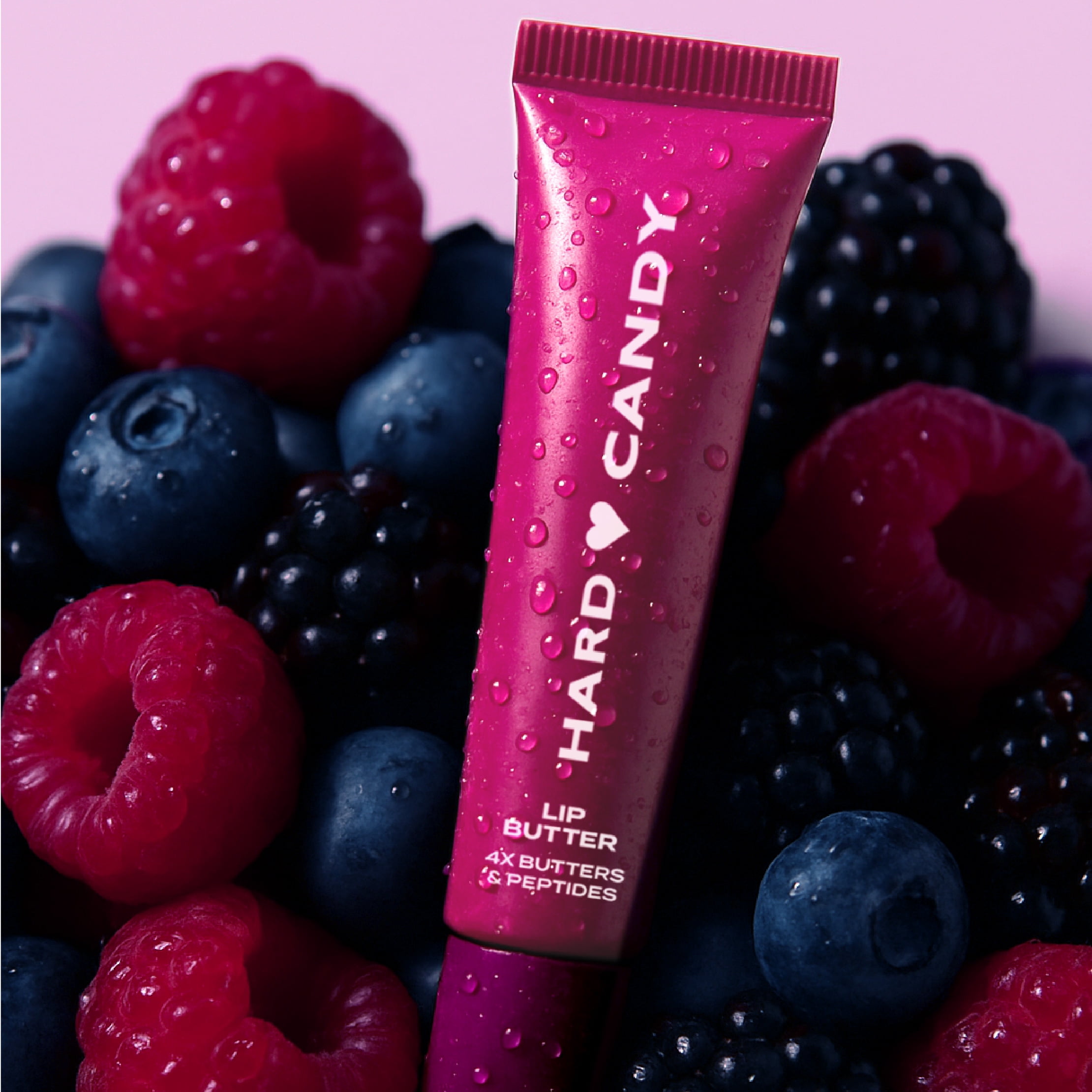Hard Candy Lip Butter Glowy Balm, Berry Mousse, Sheer Berry Tint, Shine,  Hydration, 15mL, 0.51 ounce