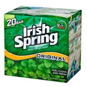 Irish Spring Deodorant Soap Original 4 Ounce (Pack of 20)