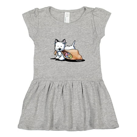 

Inktastic Westie Halloween Cat Gift Toddler Girl Dress