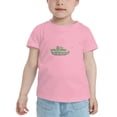 thumbnail image 2 of Cartoon Army Tank Cute Toddler T-Shirts for Boys Girls (Pink, Youth M), 2 of 5