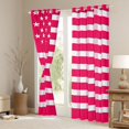 thumbnail image 4 of Homewish Modern American Flag Black Out Curtains for Kids, Cartoon Stars Print Curtains Pack of 2 (42x63 Each), Hot Pink Abstract Bedroom Curtains, Living Room Curtains Decor, 4 of 7