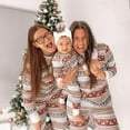 thumbnail image 2 of Valcatch Family Matching Sets Christmas Pajama Dad Mom Kids Baby Long Sleeve Crew Neck Parent-child Outfits Home Wear, 2 of 9
