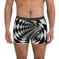 thumbnail image 1 of Balery 3D Vortex Illusion Calzoncillos bóxer para hombre, ropa interior de algodón suave y transpirable con cinturilla de nailon-X-Large, 1 of 5