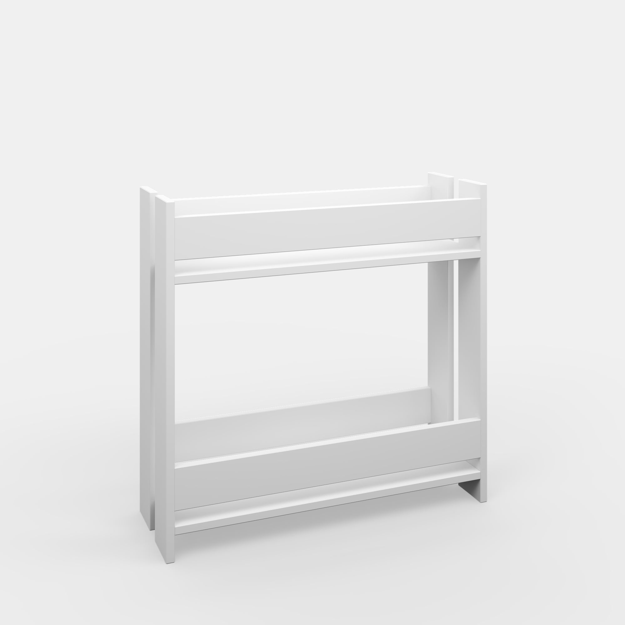 Ada Home Decor Furniture 2 Tier White Pearson Modern Plant Stand