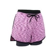 thumbnail image 6 of SAYFUT Women's Performance Double layer Running Shorts Workout Sports Yoga Shorts Tights Pants, 6 of 7