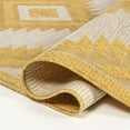 thumbnail image 5 of JONATHAN Y TUSCAN SUN 3 x 5 Area Rug, Lior Geometric Moroccan Diamond - Yellow/Cream, TSN202C-3, 5 of 9