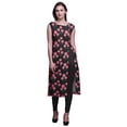 thumbnail image 1 of Bimba Printed Straight Tunic DressesForWomen Sleeveless Side Slit Kurti, 1 of 6
