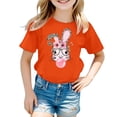 thumbnail image 3 of Tiijoy Easter T Shirt for Girls Cute Bunny Print Short Sleeve O Neck T-Shirt, Sizes 3-13, 3 of 3