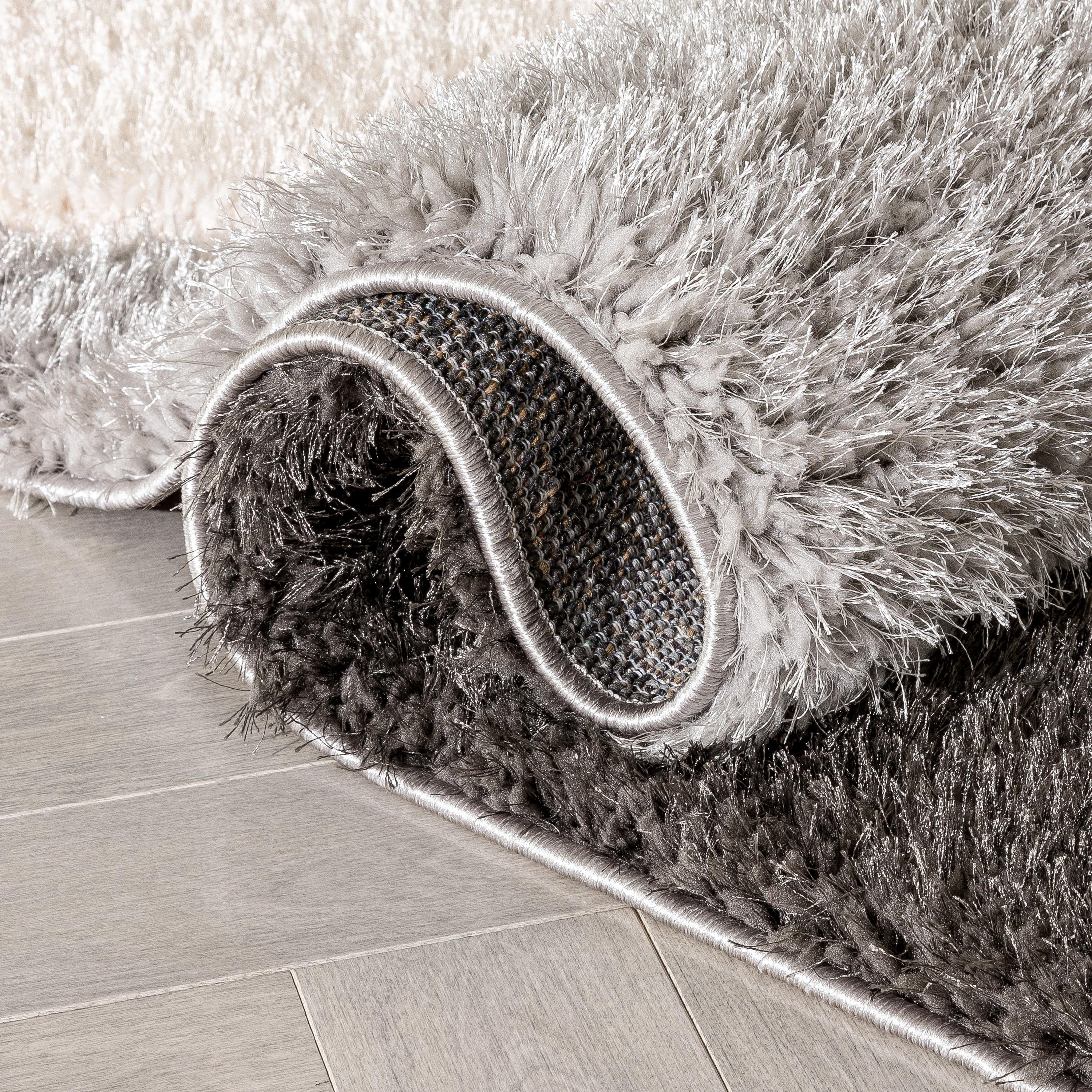 Well Woven Lolly Mika Retro Zig-Zag Pattern Pink Grey 2'7" x 7'3" Runner 3D Texture Shag Area Rug